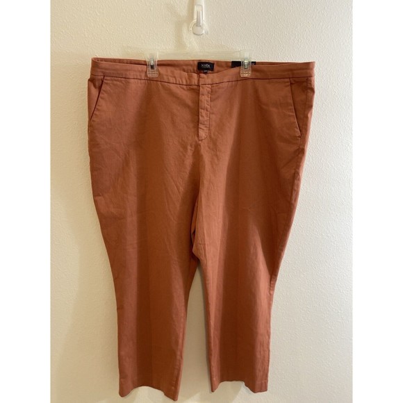 NYDJ Pants - NYDJ Women's Relaxed Ankle Trouser Pants Plus Size 26W NWT NEW Orange